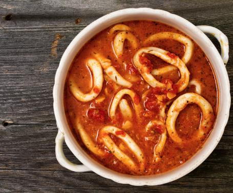 calamari in a sauce