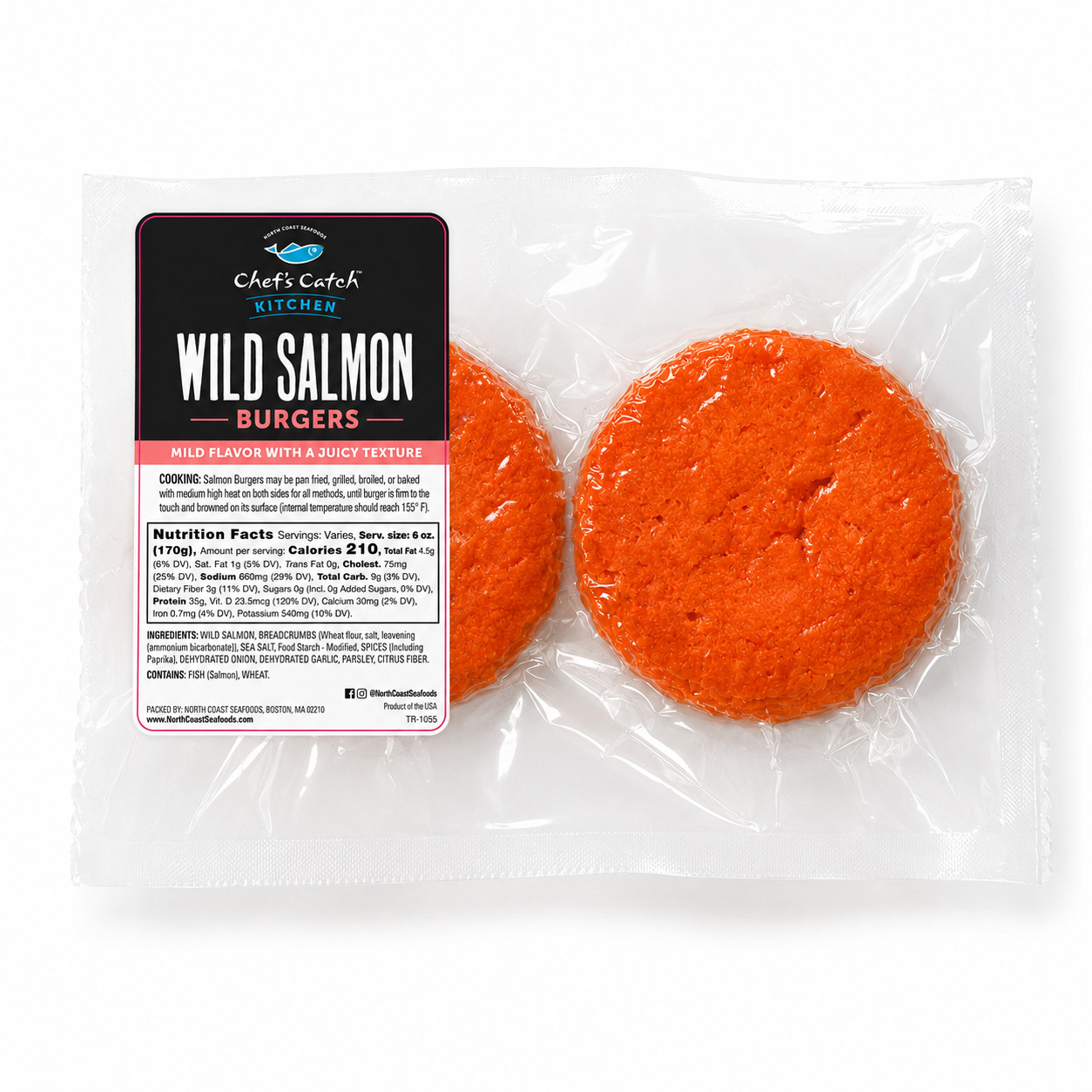 WILD Salmon Burgers