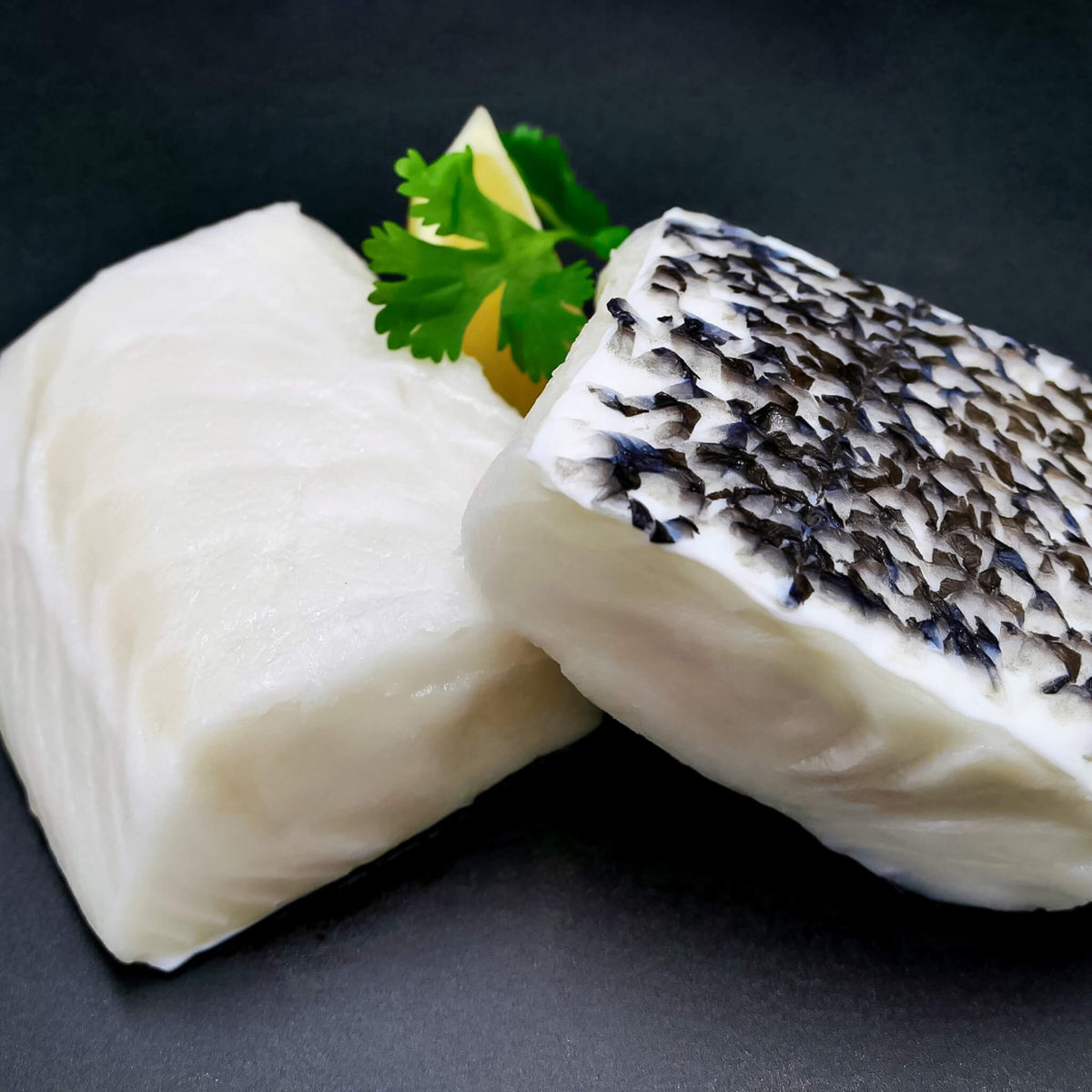 frozen Chilean sea bass skin on portions