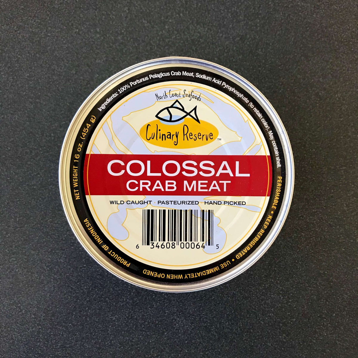 canned colossal lump crab meat from north coast seafoods