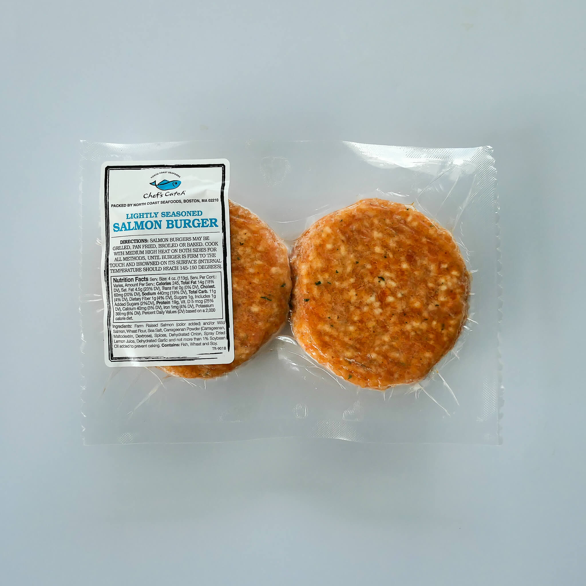 Frozen Salmon Burgers-10 pack