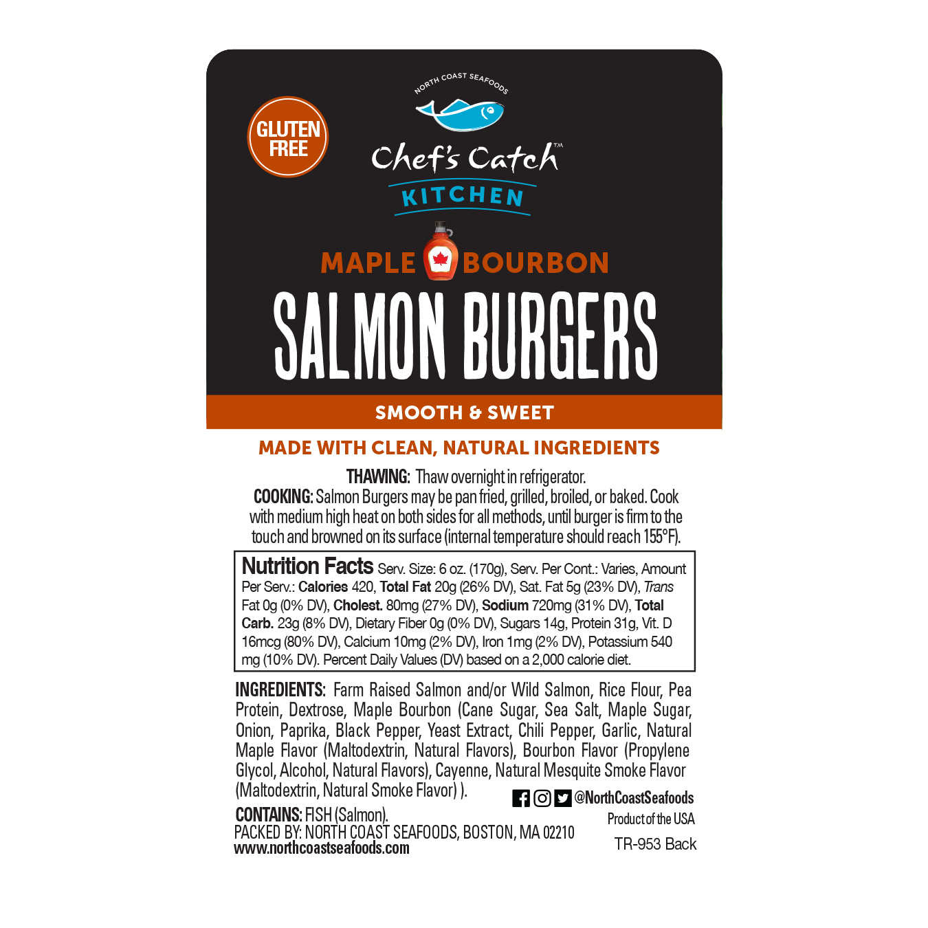 Get Pacific Seafood Premium Atlantic Salmon Burger Delivered