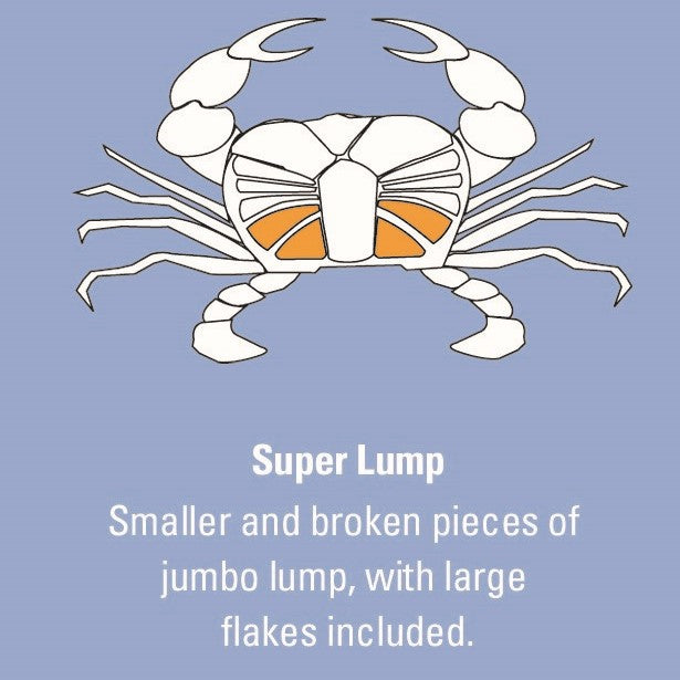 super lump crab meat diagram